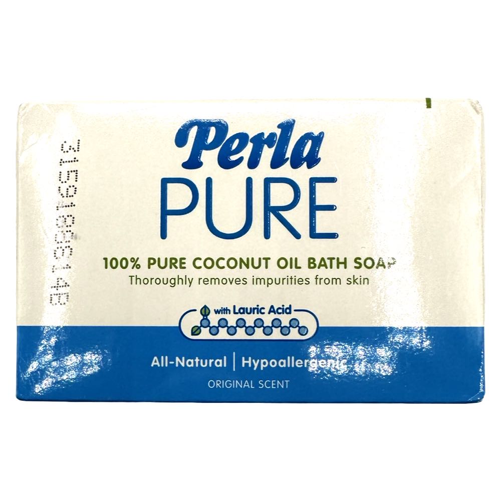 Perla – Perla rein- 100% reine Kokosnussöl-Badeseife – Original Duft – 125 G