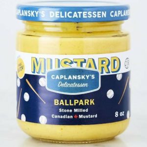 Caplansky’s Deli Senf – Ballpark Senf, koscher Glas – 12 Gläser x 235 ml (8 oz) Fall