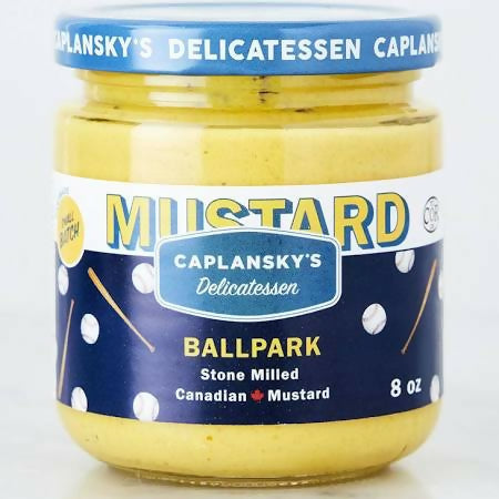 Caplansky's Deli Senf – Ballpark Senf, Koscheres Glas – 12 Gläser x 235 ml (8 fl oz)