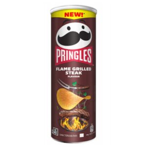 Pringles Flame Grilled Steak Kartoffelchips belgium (Fall von 12) – 165g