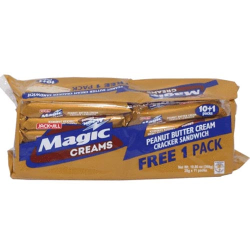 Jack ’n Jill – Magische Cremes – Erdnussbuttercreme Cracker Sandwich – 10er Packung – 1.06 OZ