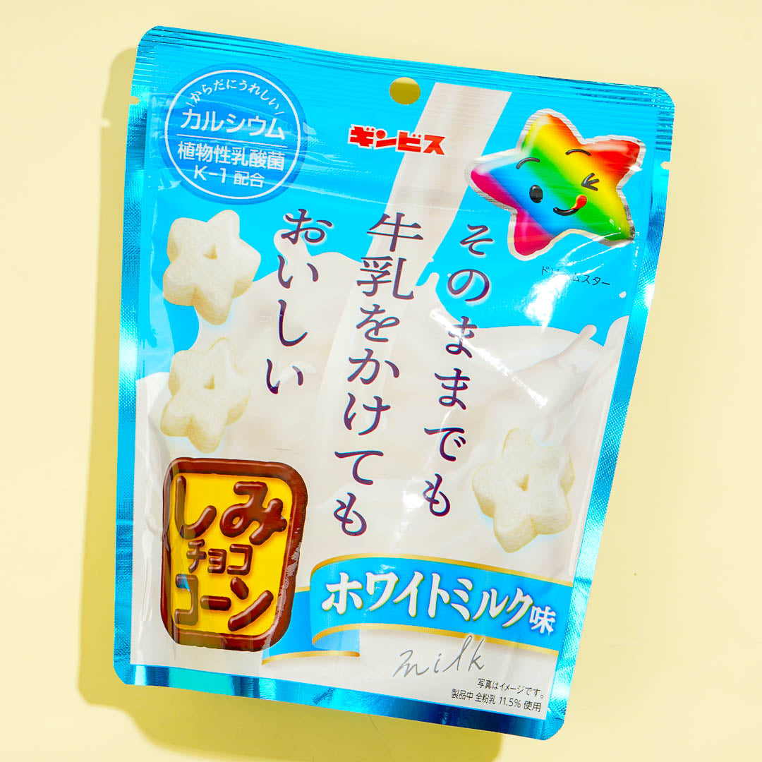 Ginbis Shimi Mais Snacks – Weiße Milch