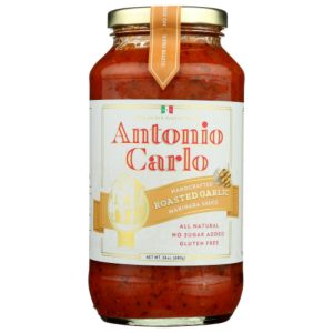 Antonio Carlo Gourmet Soße – gerösteter Knoblauch, 24 Unzen – Packung mit 6