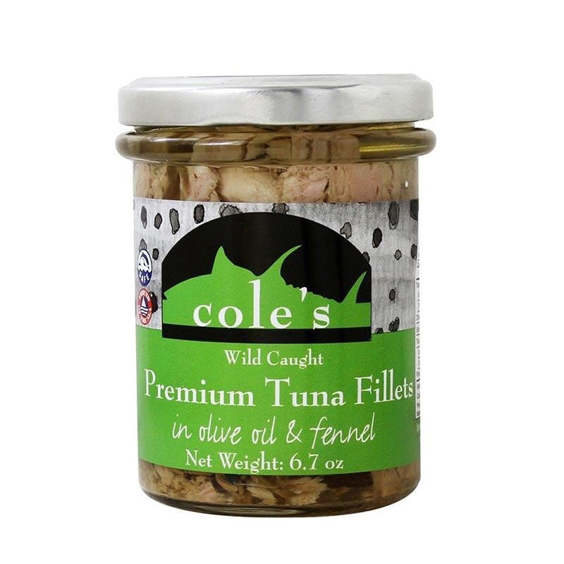 Cole's Wild gefangen Premium Thunfischfilets in Olivenöl & Fenchel