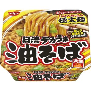 Nissin Foods Nissin Dekauma Abura-Soba Istant Nudel x 12 Packung Japan – tokyo sakura Mall – 157g