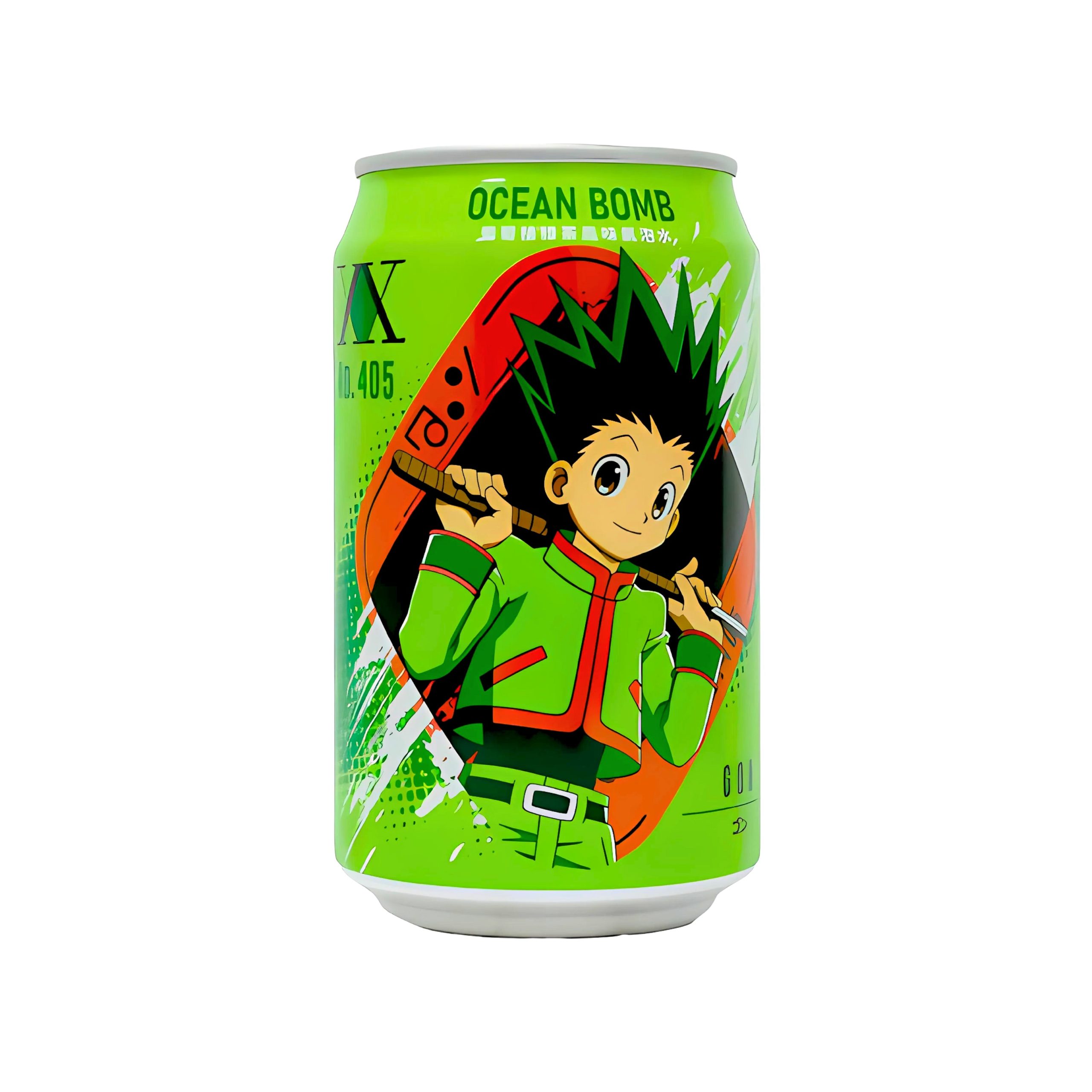 Ocean Bomb Hunter X Hunter sprudelnd Wasser Grapefruit Grüner Tee Geschmack (Taiwan)