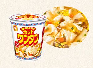 Maruchan , Hot Wonton, Biss-Größe Knödel in Sojasauce Suppe