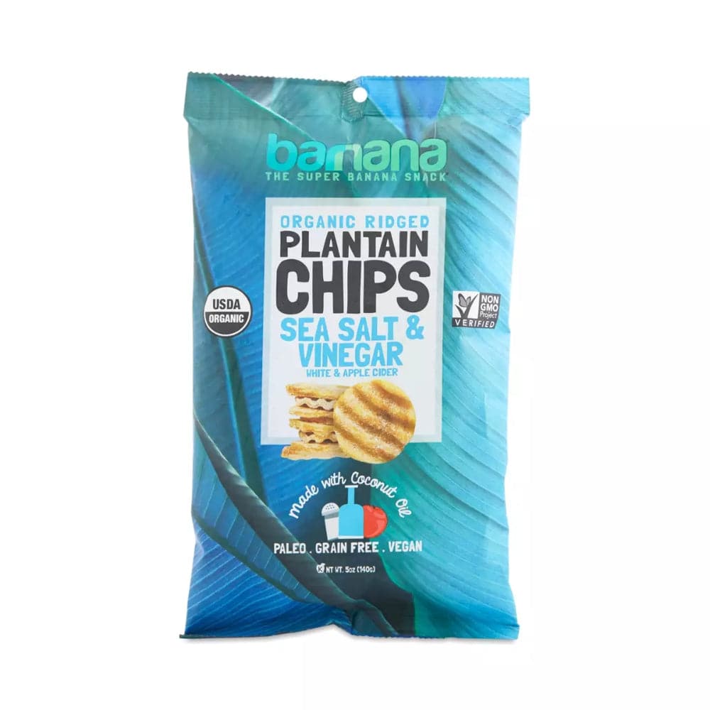 Barnana – Wegerich Chips – Meersalz und Essig, 5 Oz – 6er Packung