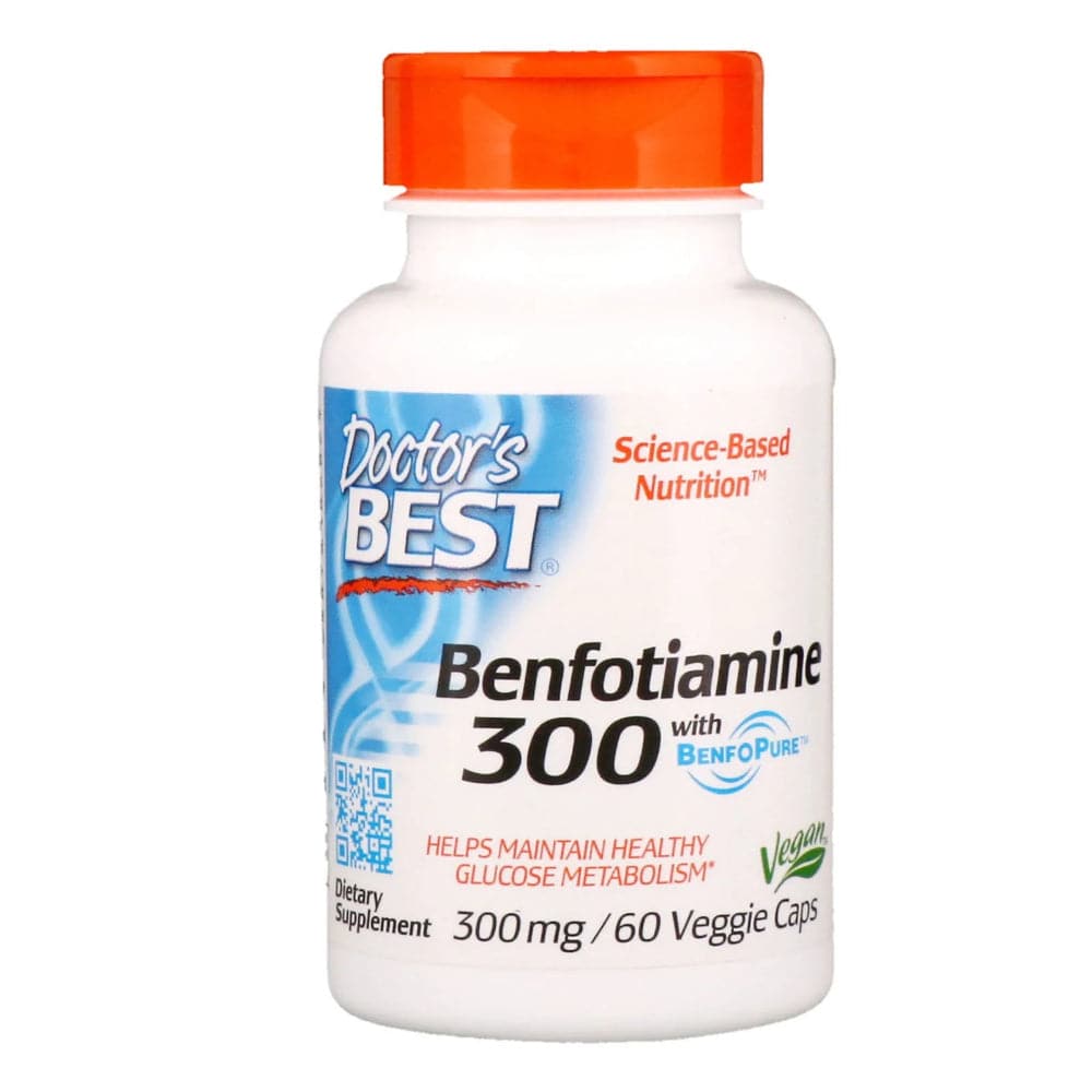 Doctor'S Best Benfotiamine 300 Fettlösliches Vitamin B1 300 Mg, 60 Kappe