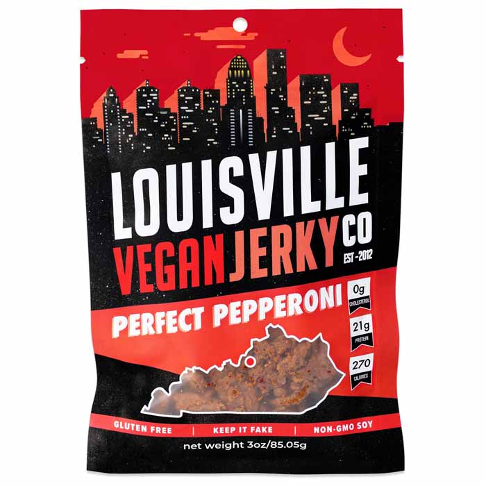 Louisville Vegan Jerky – Perfekte Pepperoni, 3oz