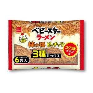 Baby Stern Huhn Ramen + Kaki keine Tane Mix Snack – 6 Stück Packung