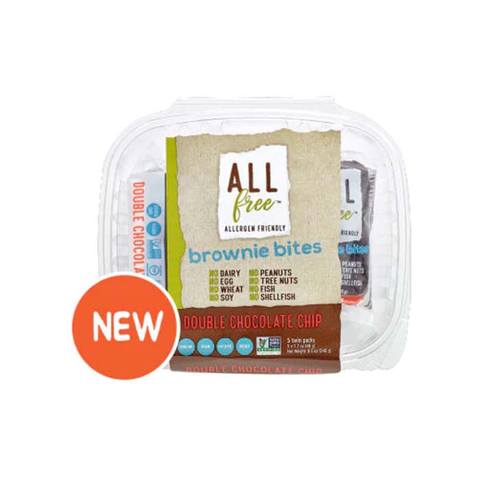 Allfree – Brownie Bites, 8,5 Unzen – Mehrere Geschmacksrichtungen – Packung mit 6