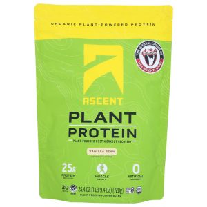 Ascent – Plant Protein Vanille, 1,59 lb – Packung mit 1 Stück
