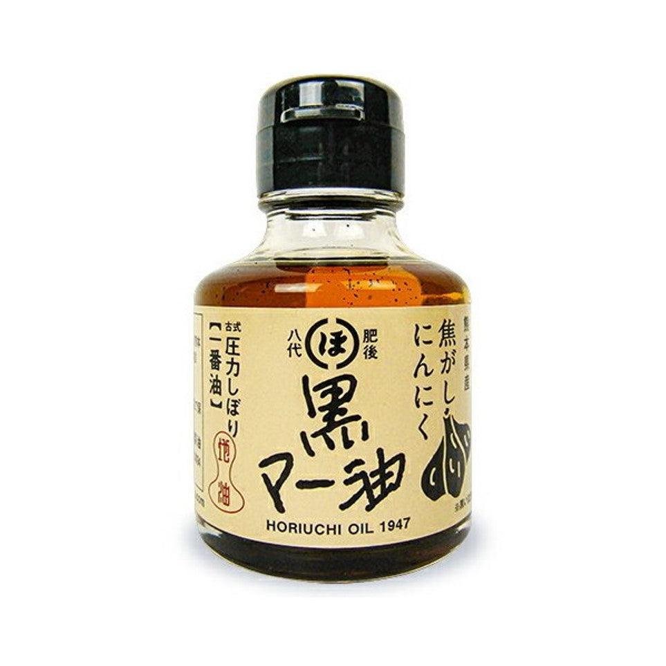 Horiuchi Kuro Mayu Natürliches japanisches schwarzes Knoblauchöl 80g