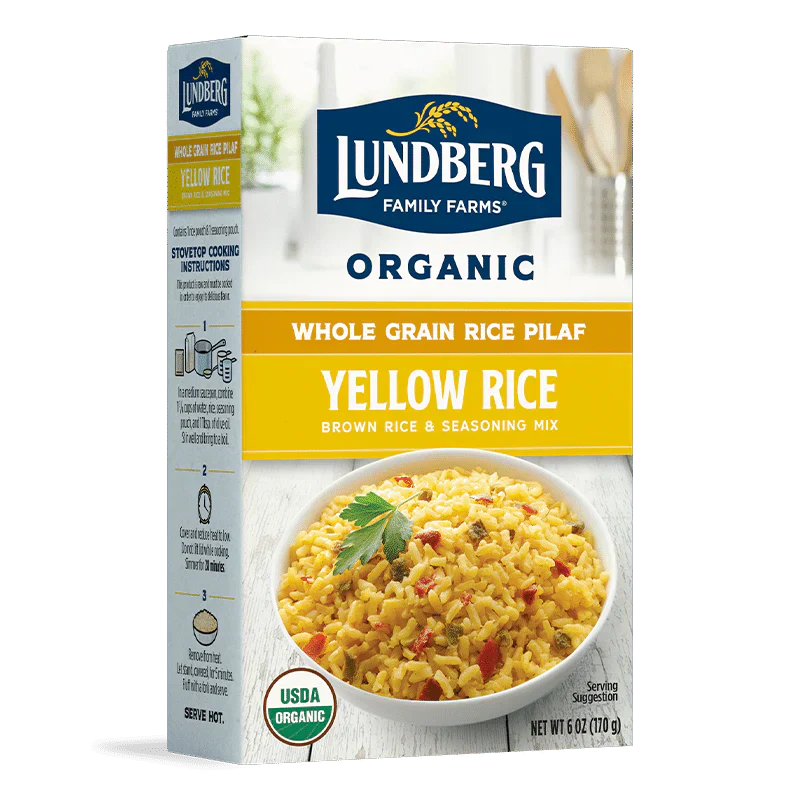Lundberg – Vollkorn-Gelb-Bio-Reis-Mischung, 6 Oz – Packung mit 6