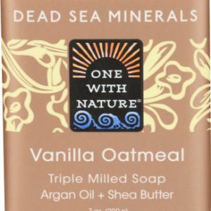 One With Nature – Soap Bar Vanille Haferflocken, 7 Unzen (Packung mit 1)