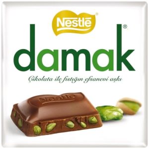 Nestle Damak Milchschokolade mit Pistazien