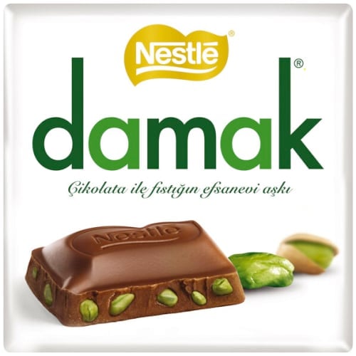 Nestle Damak Milchschokolade mit Pistazien