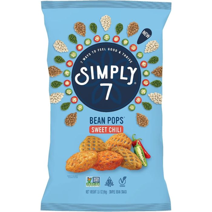 Einfach 7 – Bohnen Pops süß Chili, 3,5 Oz – Packung mit 8