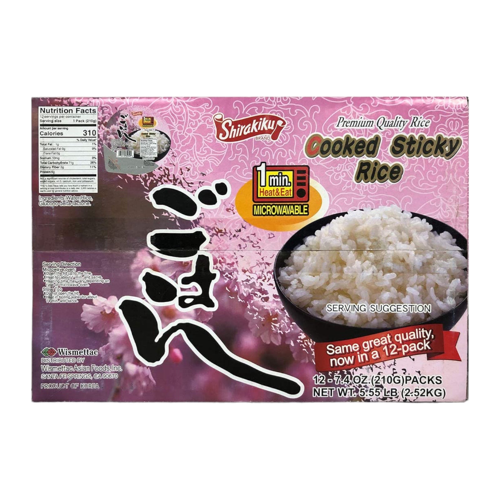 Shirakiku Gekochter Reis