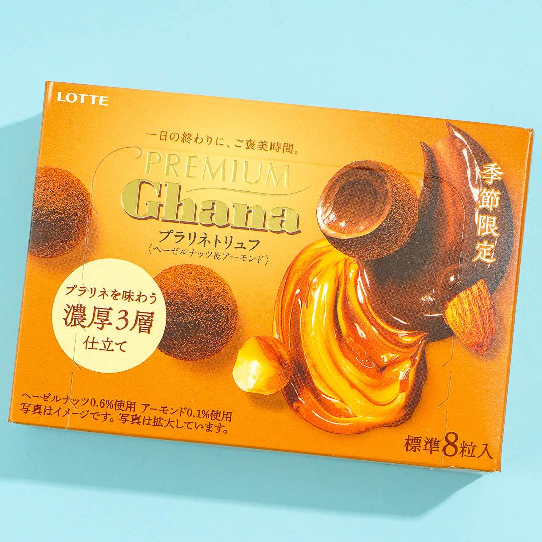 Lotte Premium Ghana Schokoladentrüffel – Haselnuss & Mandel Praline