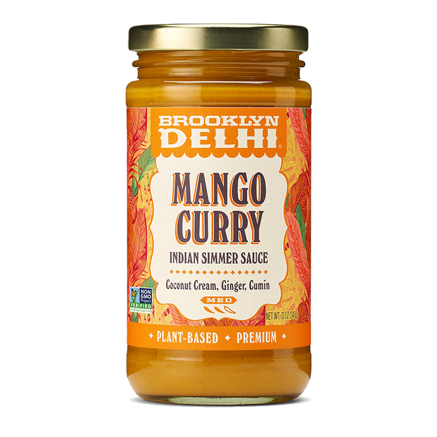 Brooklyn Delhi Mango Curry Glas – 6 Gläser Fall