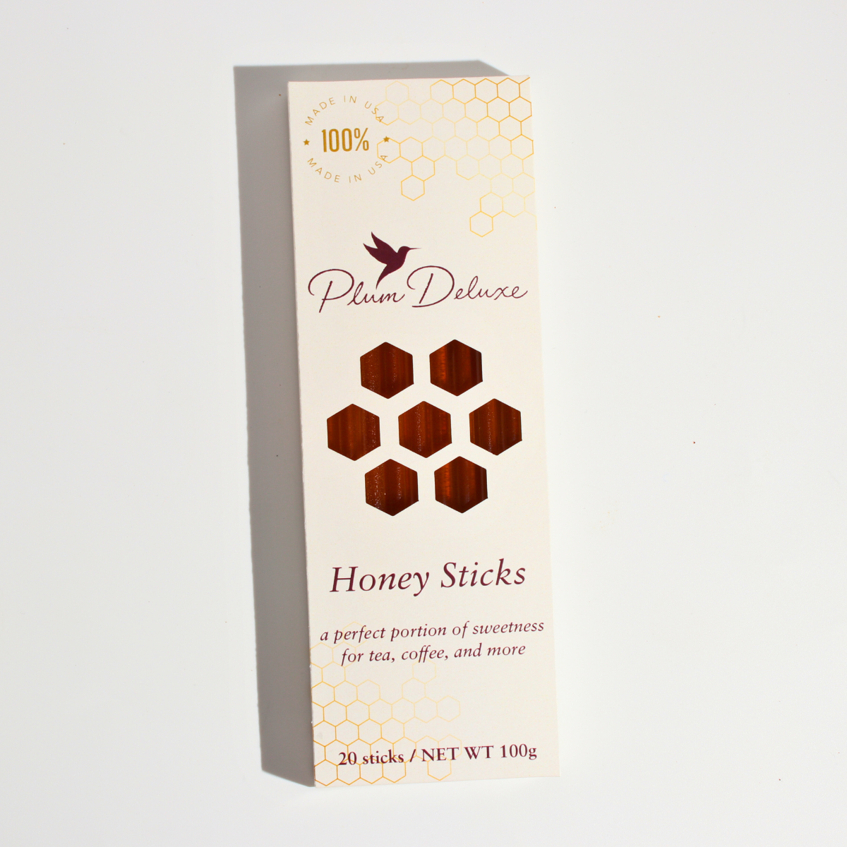 Honigstäbchen für Tee – Pflaume Deluxe