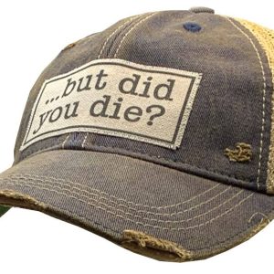 Vintage Life Aber bist du gestorben? Trucker Hut Baseball Kappe