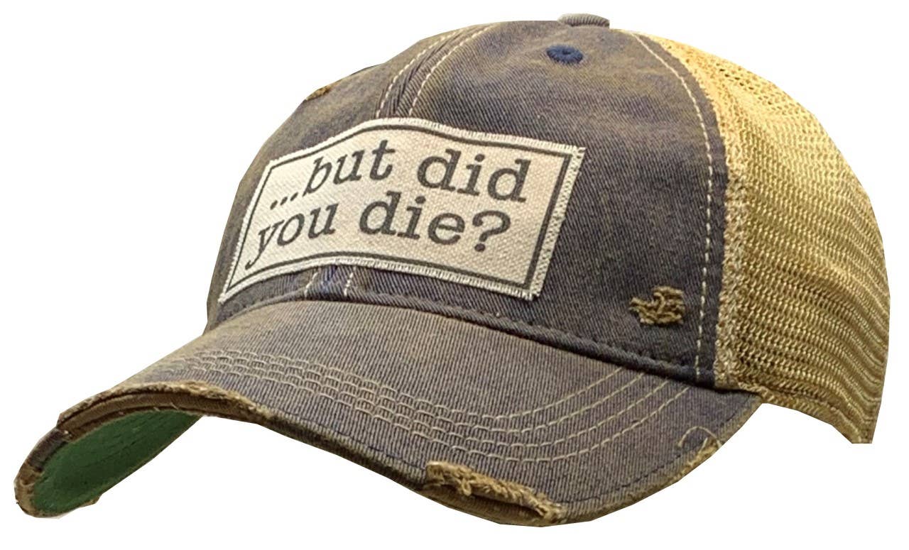 Vintage Life Aber bist du gestorben? Trucker Hut Baseball Kappe