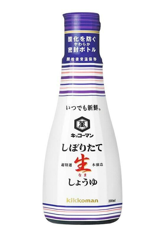 Kikkoman , Shiboritate Nama Syoyu, rohe Sojasoße, – 200ml
