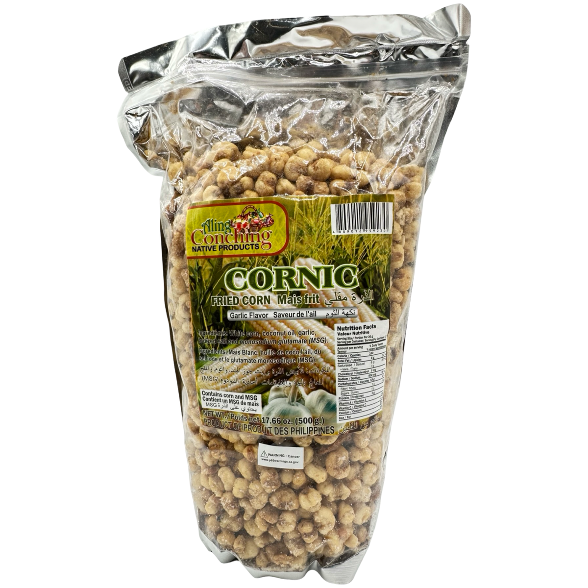 Aling Conching – Cornic – Gebratener Mais – Normaler Knoblauch – 500 G