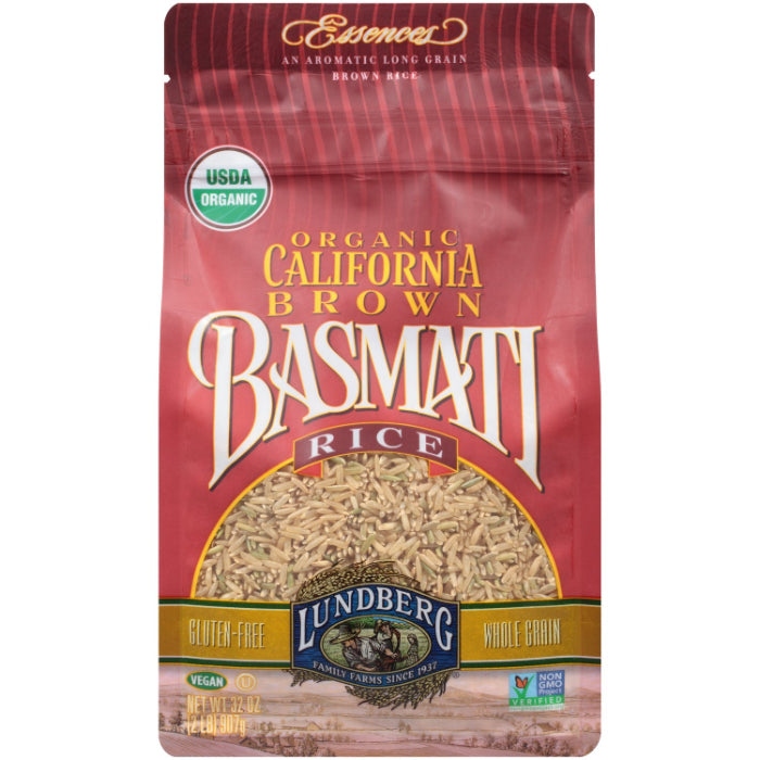Lundberg – Basmati Bio glutenfreier brauner Reis, 32 Oz – Packung mit 6 Stück