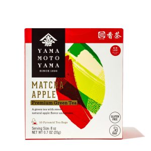 Yamamotoyama Premium Grüner Tee: Matcha Apfel (10 Beutel)