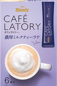 Ajinomoto , Cafe Latory, Tee mit Milch, 6 Stäbchen in 1 Schachtel, Verkauf