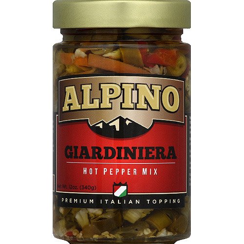Alpino – Pfeffer Giardiniera Mischung, 12 Oz – Packung mit 6 Stück
