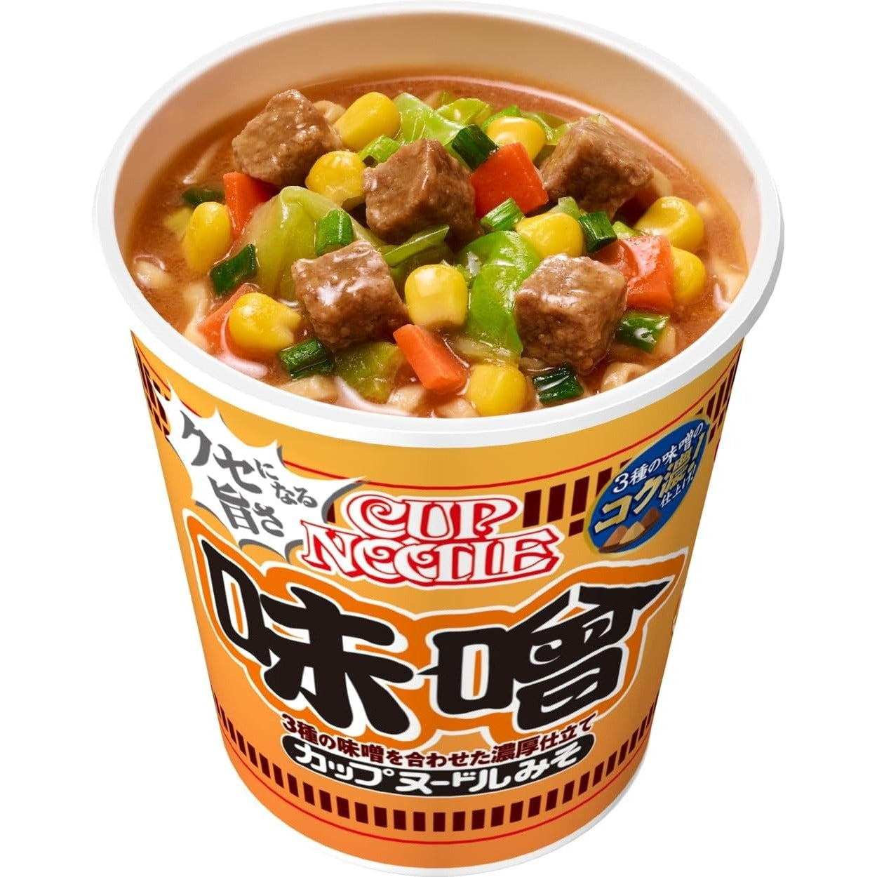Nissin Tasse Nudelreiche Mischung aus 3 Arten Miso Geschmack 82g x 20 Made in Japan – Tokyo Sakura Mall