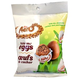 Nestle aero versteckt mich Eier