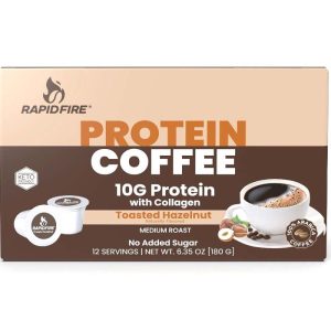 Rapid Fire Kaffeekapseln geröstete Haselnuss 12 ea – Packung mit 4 Stück