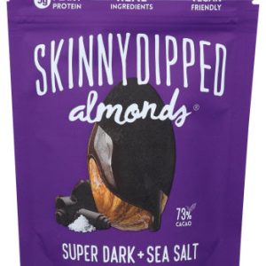 SkinnyDipped – Super dunkle Schokolade + Meersalz Mandeln, 3,5 Unzen Packung