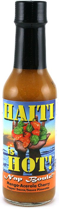 Haiti ist heiß! Mango-Acerola Kirsche Chilisauce, 5oz
