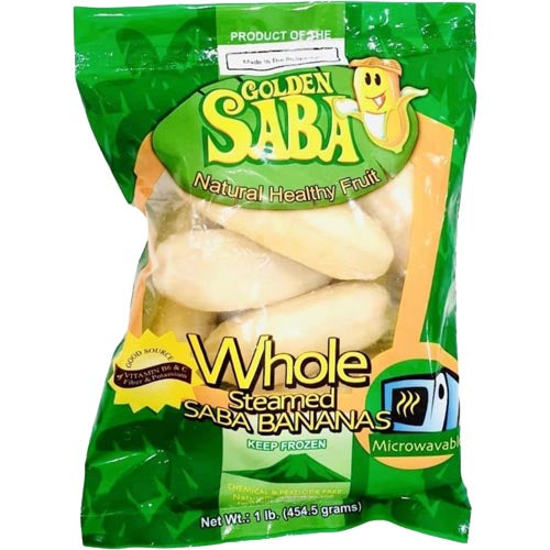 Golden Saba – Ganze gedünstete Saba Banane – FROZEN – 1 LB