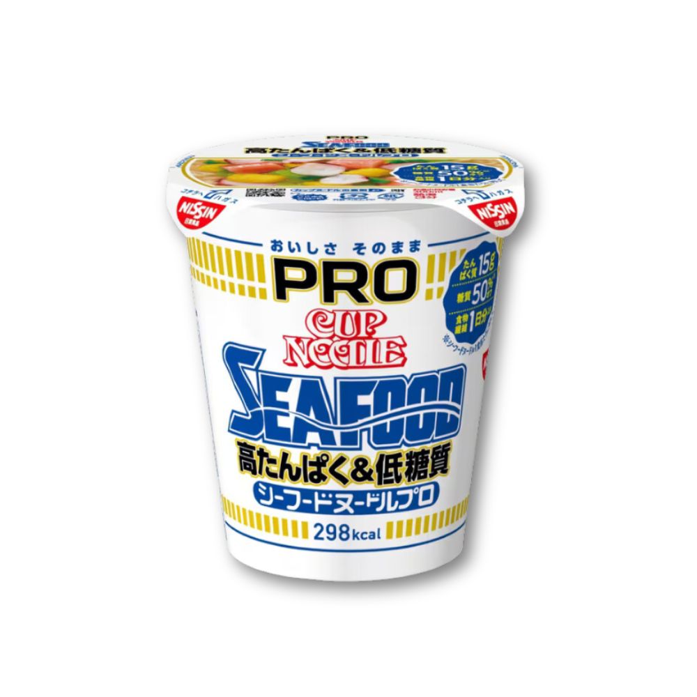 Nissin Cup Noodles PRO – Meeresfrüchte mit hohem Proteingehalt und niedrigem Kohlenhydratgehalt