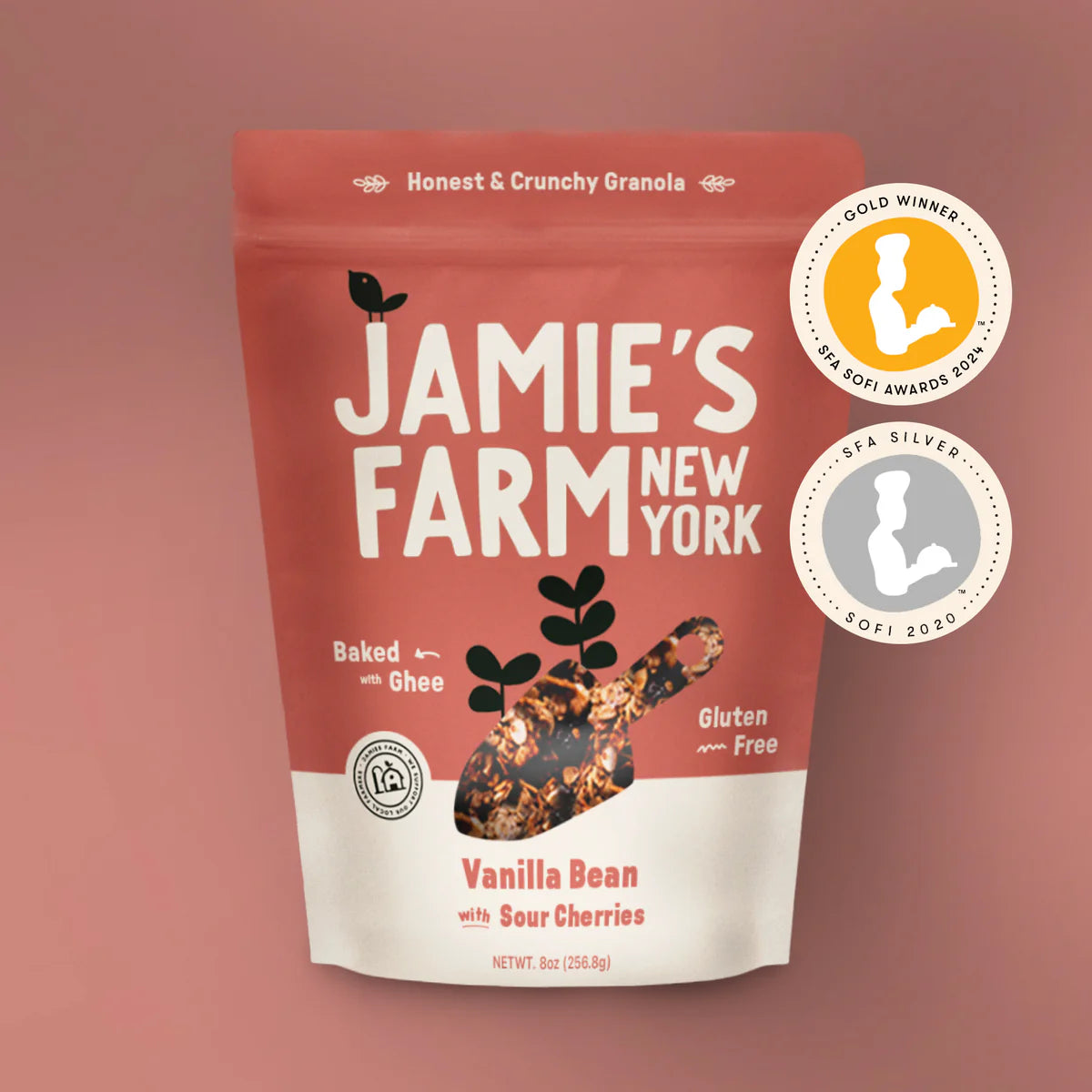 Jamie's Farm Granola Vanille Bean Granola Tasche – 6 Beutel x 8 Unzen Fall
