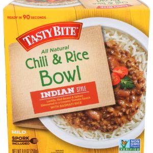 Tasty Bite Bowl Chili & Reis 8,8 Unzen – Packung mit 6 Stück