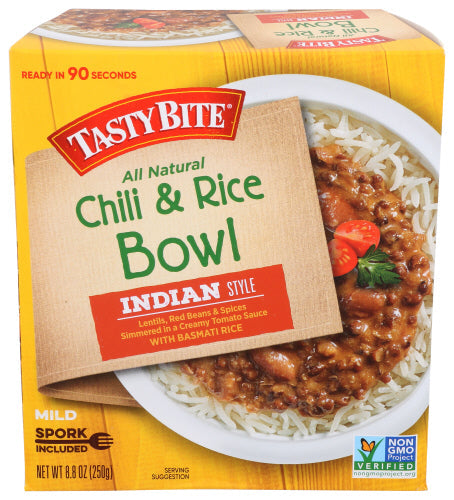 Tasty Bite Bowl Chili & Reis 8,8 Unzen – Packung mit 6 Stück