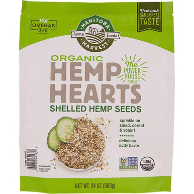 Manitoba Ernte Bio Hanf Herzen geschält Hanfsamen, 24 oz