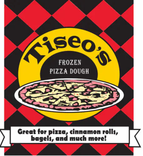 Tiseos Pizza Dough Frozen 16 Oz – Packung mit 24 Stück