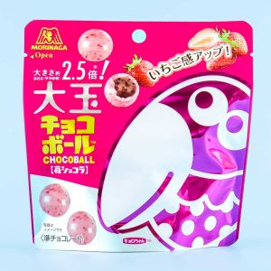 Morinaga Chocoball Beutel – Erdbeerschokolade