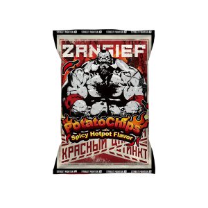 Zangief Street Fighter Kartoffelchips Würziges Hotpot-Geschmack (Taiwan)
