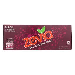 Zevia soda schwarz kirsche 10pk 120 fo – packung von 2